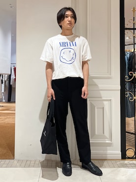 「DRESSTERIOR（ドレステリア）の【セットアップ可/接触冷感/UVカット/ウォッシャブル】AIRTOOL クールストレッチパンツ（其他褲裝、ブラック系）」を使った、がくさん（メンズ・172cm）の夏コーディネート