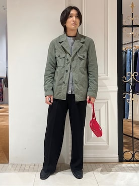 「DESVISIO（デヴィジオ）のアイテム」を使った、がくさん（メンズ・172cm）の冬コーディネート