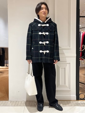 「アイテム（ダッフルコート）」を使った、がくさん（メンズ・172cm）の秋コーディネート