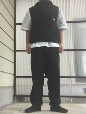 「THE NORTH FACE（ザノースフェイス）のアイテム（ブルゾン）」を使った、マークスさん（メンズ・180cm）の春コーディネート