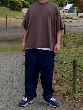 「United Athle（ユナイテッドアスレ）のアイテム」を使った、マークスさん（メンズ・180cm）の秋コーディネート