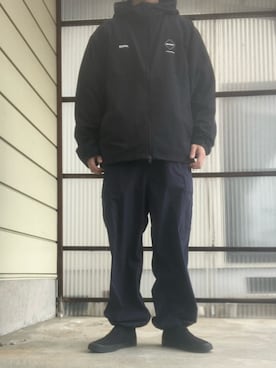 「STARTER（スターター）のアイテム」を使った、マークスさん（メンズ・180cm）の春コーディネート