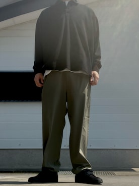 「STARTER（スターター）のアイテム」を使った、マークスさん（メンズ・180cm）の春コーディネート