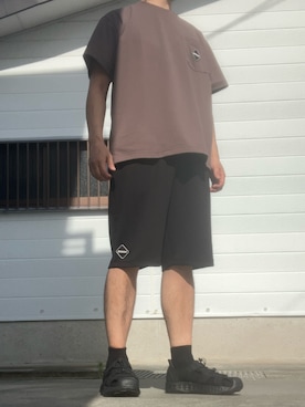 「アイテム（サンダル）」を使った、マークスさん（メンズ・180cm）の夏コーディネート