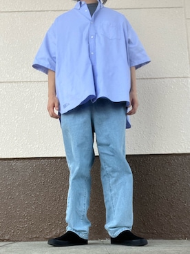 「STARTER（スターター）のアイテム」を使った、マークスさん（メンズ・180cm）の春コーディネート
