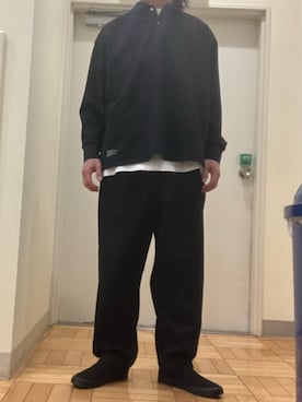 「STARTER（スターター）のアイテム」を使った、マークスさん（メンズ・180cm）の春コーディネート