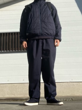 「NIXON（ニクソン）のアイテム」を使った、マークスさん（メンズ・180cm）の冬コーディネート