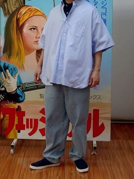「STARTER（スターター）のアイテム」を使った、マークスさん（メンズ・180cm）の春コーディネート