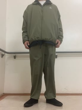 「STARTER（スターター）のアイテム」を使った、マークスさん（メンズ・180cm）の春コーディネート