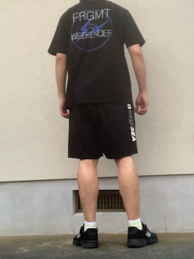 「MoonStar（ムーンスター）のアイテム」を使った、マークスさん（メンズ・180cm）の夏コーディネート