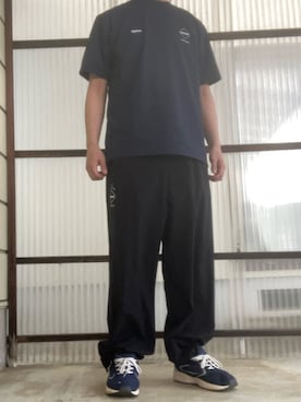 「MoonStar（ムーンスター）のアイテム（スニーカー、ブルー系）」を使った、マークスさん（メンズ・180cm）の春コーディネート