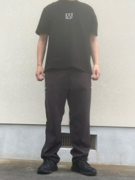 「MoonStar（ムーンスター）のアイテム」を使った、マークスさん（メンズ・180cm）の夏コーディネート