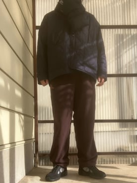 「ノーカラージャケット」｜マークスさん（メンズ・180cm）の秋コーディネート