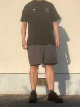 「MoonStar（ムーンスター）のアイテム」を使った、マークスさん（メンズ・180cm）の夏コーディネート