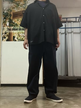 「STARTER（スターター）のアイテム」を使った、マークスさん（メンズ・180cm）の春コーディネート