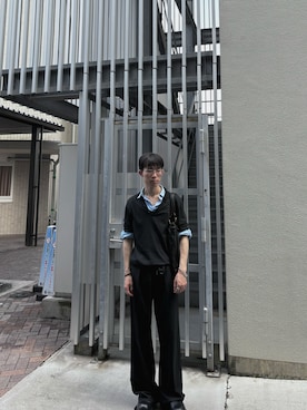 「アイテム（メガネ）」を使った、かずさん（メンズ・173cm）の夏コーディネート