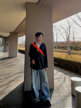 「アイテム（ジャケット/アウター）」を使った、かずさん（メンズ・173cm）の夏コーディネート