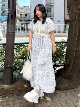 「アイテム（スニーカー）」を使った、ponさん（レディース・153cm・20代）の夏コーディネート