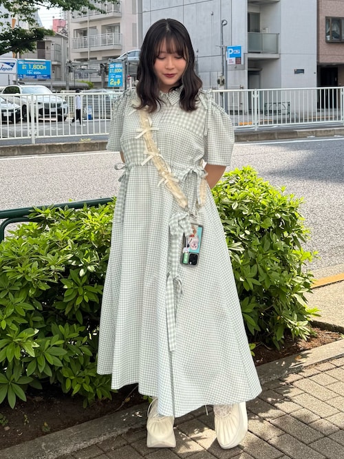 セール】レースアップギャザー厚底シューズ（バレエシューズ