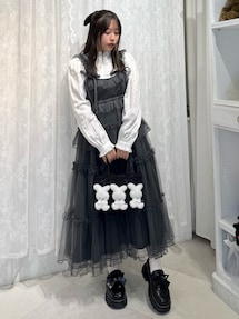 merry jenny チュールドロストロングワンピース メリージェニー merry jenny チュールドロストロングワンピース