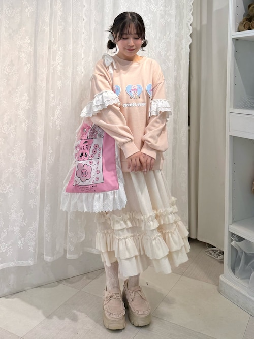 セール】【Esther Bunny×merry jenny】おはなフリルトートバッグ