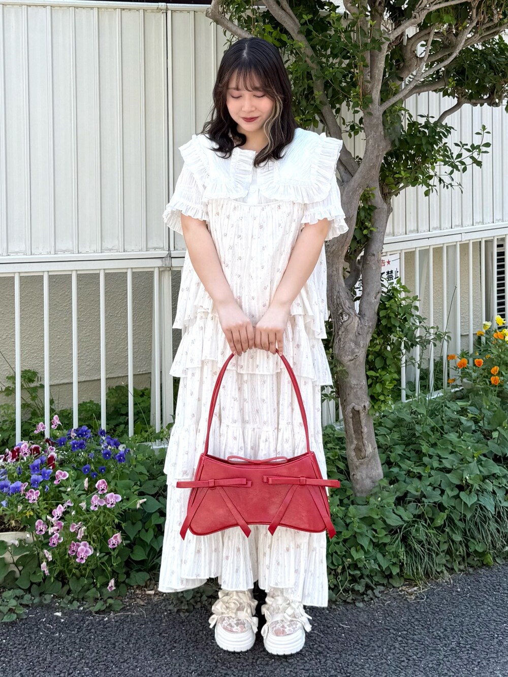 merry jenny ティアードジャンスカ オフホワイト(merry merry jenny ティアードジャンスカ オフホワイト(merry