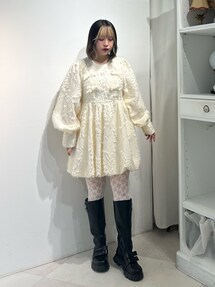 バルーンリボンミニワンピース（ワンピース）｜merry jenny