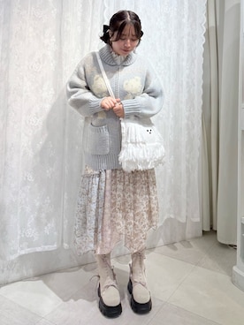 「アイテム（カーディガン/ボレロ）」を使った、ponさん（骨格ストレート・レディース・153cm）の夏コーディネート