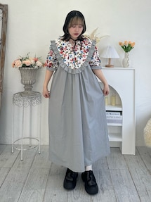 【新品】merryjenny メリージェニー キルト ジャンスカ ワンピース フローリストキルト ワンピース｜メリージェニー（merry jenny