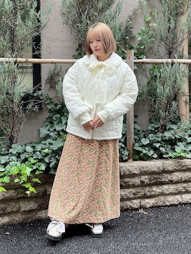 「merry jenny（メリージェニー）のアイテム（その他アウター）」を使った、ponさん（レディース・153cm）の冬コーディネート