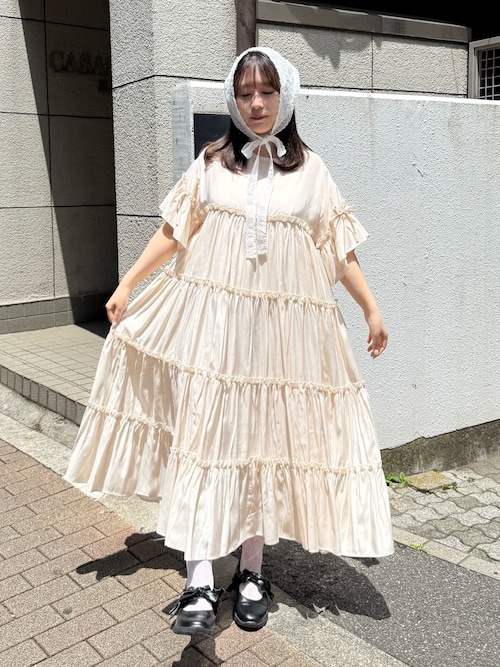 ティアードティアードスリーブワンピース
