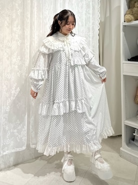 「アイテム（付け襟）」を使った、ponさん（レディース・153cm）の秋コーディネート