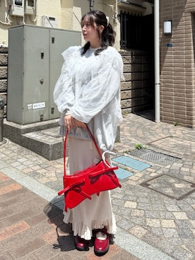 「アイテム（スウェット）」を使った、ponさん（レディース・153cm）の夏コーディネート