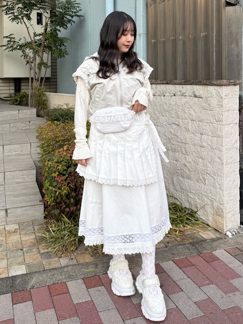 merry jenny pleats apron layered スカート pleats apron layered skirt（スカート）｜merry jenny（メリー