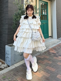 ホイップクリームミニワンピース｜メリージェニー（merry jenny）公式