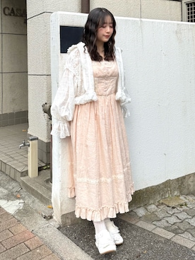 「アイテム（ワンピース/ドレス）」を使った、ponさん（レディース・153cm）の秋コーディネート