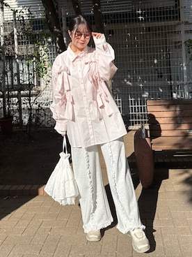 「アイテム（スウェットパンツ）」を使った、ponさん（レディース・153cm・20代）の冬コーディネート