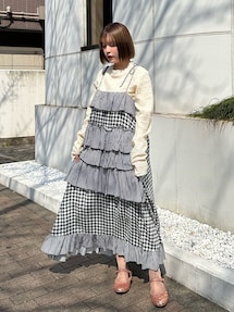 floralストレッチレースtops｜メリージェニー（merry jenny