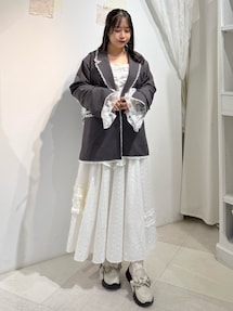 lace slit ribbon jacket｜メリージェニー（merry jenny）公式通販