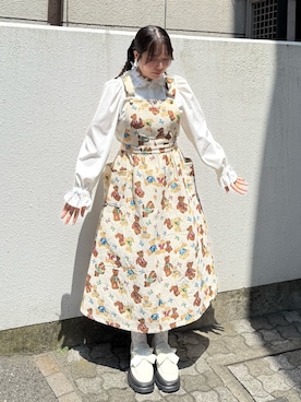「アイテム（ワンピース/ドレス）」を使った、ponさん（レディース・153cm）の夏コーディネート