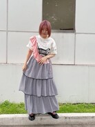 メリー メリージェニー merry jenny フリルカラーギャザーワンピース