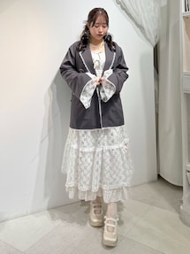 ジャケット・アウター merry jenny lace slit ribbon jacket lace slit ribbon jacket｜メリージェニー（merry jenny）公式通販
