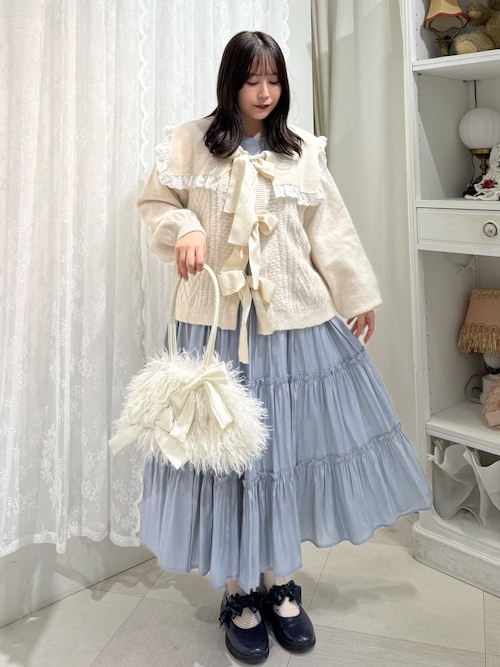 ティアードティアードスリーブワンピース