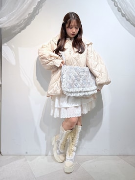 「merry jenny（メリージェニー）のアイテム（ワンピース）」を使った、ponさん（レディース・153cm）の秋コーディネート