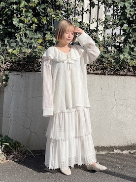 「merry jenny（メリージェニー）のアイテム（アクセサリー）」を使った、ponさん（レディース・153cm）の冬コーディネート