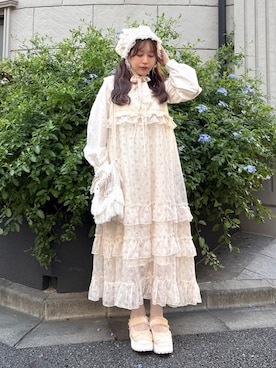 「アイテム（ワンピース）」を使った、ponさん（レディース・153cm）の秋コーディネート