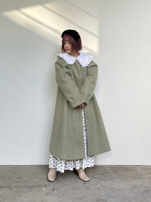 セール】flowerベロアティアードスカート（スカート）｜merry jenny