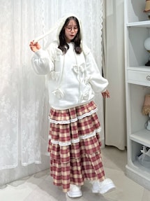 トップス merryjenny rabbit lace knit tops メリージェニー merry jenny rabbit lace knit tops （オフホワイト