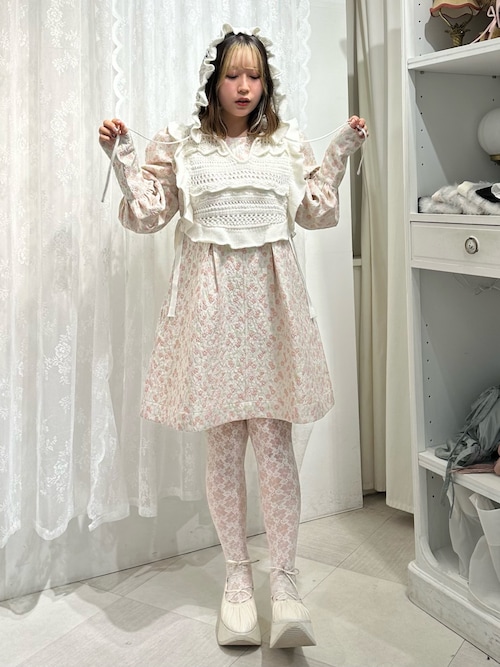 セール】frillフードニットトップス / フリルフードニット