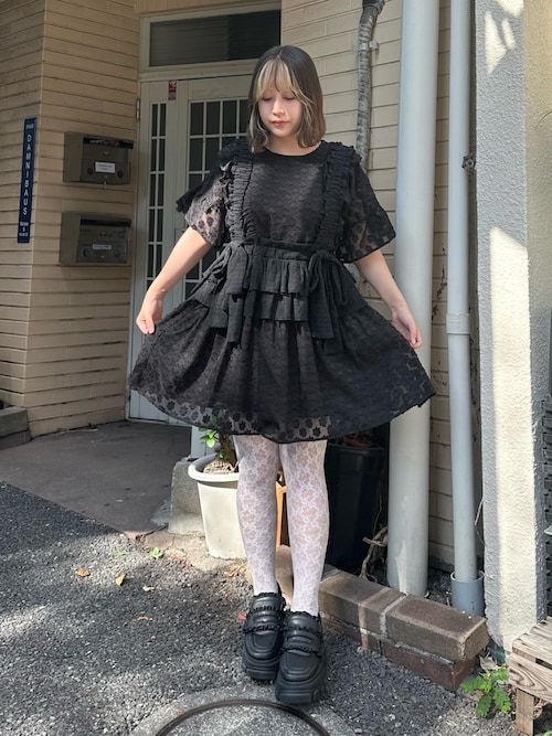 merry jenny flower dot ティアードミニワンピース メリージェニー merry jenny flower dot ティアードミニ